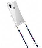 hippi iPhone X / XS Pimenta Kumaş Askılı Ultra Koruma Telefon Kılıfı