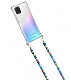 hippi Samsung Galaxy Note 10 Lite Ash Kumaş Askılı Ultra Koruma Telefon Kılıfı