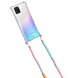 hippi Samsung Galaxy Note 10 Lite Lilac Örgü Askılı Ultra Koruma Telefon Kılıfı