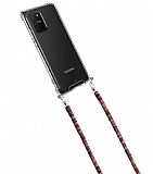 hippi Samsung Galaxy S10 Lite Alder Kumaş Askılı Ultra Koruma Telefon Kılıfı