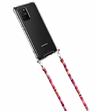 hippi Samsung Galaxy S10 Lite Brambles Kumaş Askılı Ultra Koruma Telefon Kılıfı
