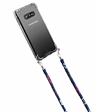 hippi Samsung Galaxy S10e Pimenta Kumaş Askılı Ultra Koruma Telefon Kılıfı