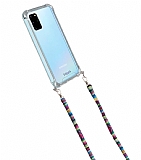 hippi Samsung Galaxy S20 Plus Willow Kumaş Askılı Ultra Koruma Telefon Kılıfı