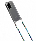 hippi Samsung Galaxy S20 Ultra Ash Kumaş Askılı Ultra Koruma Telefon Kılıfı