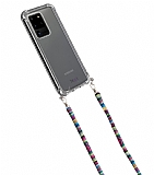 hippi Samsung Galaxy S20 Ultra Willow Kumaş Askılı Ultra Koruma Telefon Kılıfı