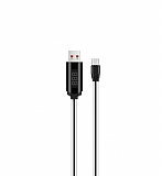 Hoco U29 Dijital Akım Göstergeli Type-C USB Data Kablosu 1m