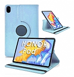 Honor Pad X8 Pro 11.5 360 Derece Döner Standlı Mavi Deri Kılıf