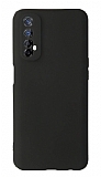Realme 7 Kamera Korumal Siyah Silikon Klf