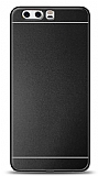 Huawei P10 Metal Siyah Şeritli Rubber Kılıf