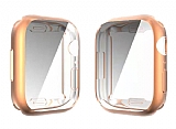 Apple Watch 7 Ekran Korumal Rose Gold Silikon Klf 41 mm
