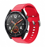 Huawei Watch GT 2 Silikon Kırmızı Kordon (46 mm)