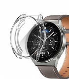 Huawei Watch GT 3 Pro 43mm Ekran Koruyucu Şeffaf Silikon Kılıf