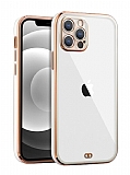 iPhone 11 Pro Max Kamera Korumalı Bumper Beyaz Silikon Kılıf