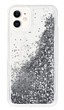 iPhone 11 Simli Sulu Silver Rubber Kılıf