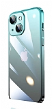 iPhone 12 Geili Kamera Korumal Siyah-Mavi Silikon Klf