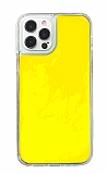 iPhone 12 / iPhone 12 Pro 6.1 inç Neon Kumlu Sarı Silikon Kılıf