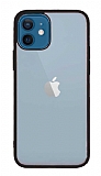 Eiroo Thin Back iPhone 12 Mini 5.4 in Siyah Silikon Klf