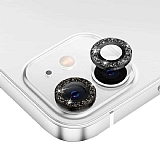 iPhone 12 Mini 5.4 in Tal Siyah Kamera Lens Koruyucu