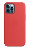 iPhone 12 Pro Max 6.7 inç MacSafe Özellikli Lansman Kırmızı Kılıf