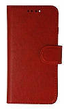 iPhone 12 Mini Cüzdanlı Kapaklı Kırmızı Deri Kılıf