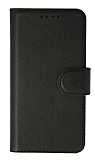 iPhone 12 Mini Cüzdanlı Kapaklı Siyah Deri Kılıf