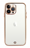 iPhone 12 Pro Max 6.7 inç Kamera Korumalı Bumper Beyaz Silikon Kılıf
