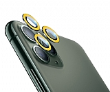 iPhone 11 Pro Max Neon Sarı Kamera Lens Koruyucu