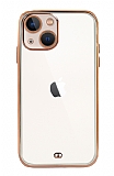 iPhone 13 Kamera Korumalı Bumper Beyaz Silikon Kılıf