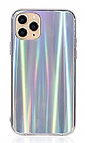 iPhone 12 Pro Max Kamera Korumalı Hologram Gökkuşağı Silikon Kılıf