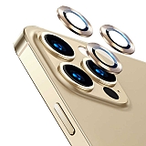 iPhone 13 Pro / 13 Pro Max CL-02 Gold Kamera Lens Koruyucu