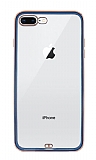 iPhone 7 Plus / 8 Plus Kamera Korumalı Bumper Lacivert Silikon Kılıf