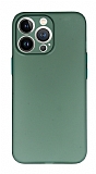 iPhone 13 Pro Ultra İnce Mavi Tuşlu Yeşil Kılıf