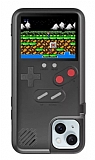 iPhone 13 Tetris Gameboy Siyah Telefon Klf