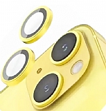 iPhone 15 Metal Sarı Kamera Lens Koruyucu