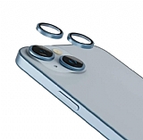 iPhone 15 Metal Mavi Kamera Lens Koruyucu