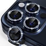 iPhone 15 Pro Max Midnight Crystal Taşlı Kamera Lensi Koruyucu