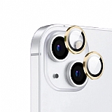 iPhone 15 Safir Metal Sarı Kamera Lens Koruyucu