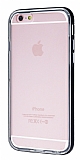 iPhone 6 Plus / 6S Plus Siyah Kenarlı Şeffaf Silikon Kılıf