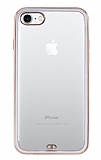 iPhone SE 2022 Kamera Korumalı Bumper Beyaz Silikon Kılıf