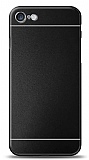 iPhone 7 / 8 Metal Siyah Şeritli Rubber Kılıf
