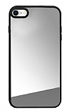 iPhone 7 / 8 Aynalı Silver Silikon Kenarlı Rubber Kılıf