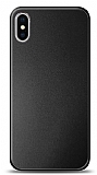 iPhone X / XS Metal Siyah Rubber Kılıf