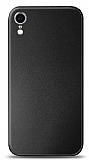 iPhone XR Metal Siyah Rubber Kılıf