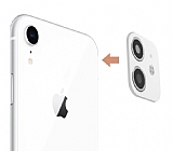 iPhone XR to iPhone 11 Çeviren Beyaz Kamera Koruyucu