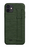 Kajsa Hand Strap iPhone 12 / 12 Pro Yeşil Silikon Kılıf