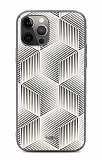 Kajsa iPhone 12 / 12 Pro 6.1 inç Splendid 3D Cube Beyaz Rubber Kılıf