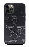 Kajsa iPhone 12 Pro Max 6.7 inç Starry Marble Pattern Siyah Rubber Kılıf