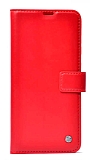 Kar Deluxe Omix X500 Cüzdanlı Yan Kapaklı Kırmızı Deri Kılıf