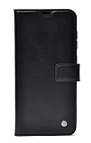 Kar Deluxe Samsung Galaxy A53 5G Kapaklı Cüzdanlı Siyah Deri Kılıf