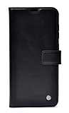 Kar Deluxe Samsung Galaxy A14 Kapakl Czdanl Siyah Deri Klf